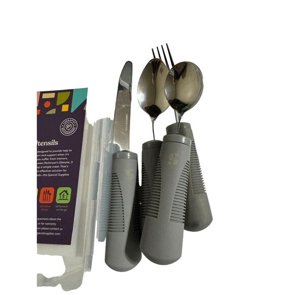 Adaptive Utensils Stainless Steel Knife Fork Spoon- Special Supplies - Brand New - Picture 4 of 8